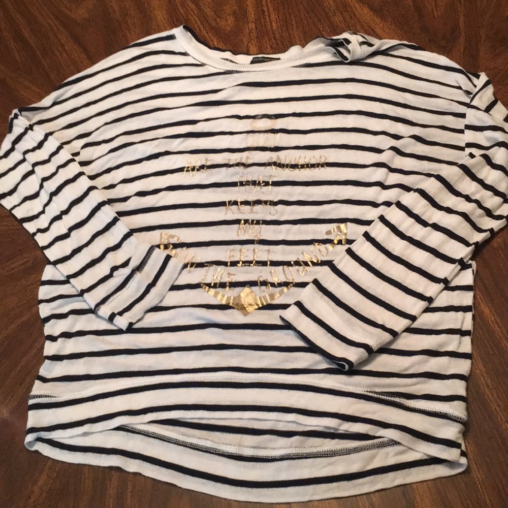 **SOLD**Sweater with Gold Anchor
